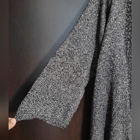 Y2K Jana Metallic Knit Waterfall Open Cardigan - Picture 8 of 13